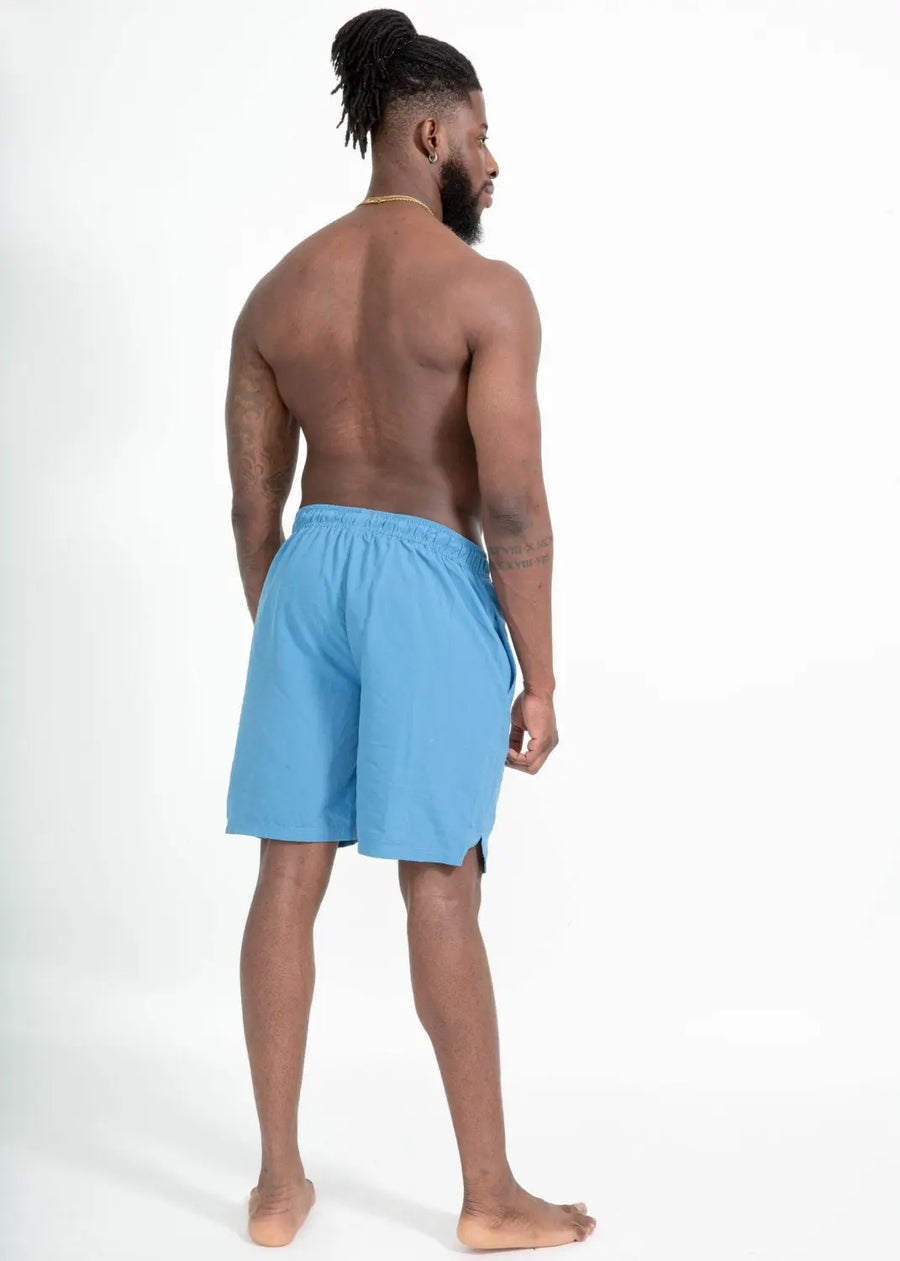 boochen eco man's boardshorts, sustainable boardshorts, beachshorts, nachhaltige badehose skylight