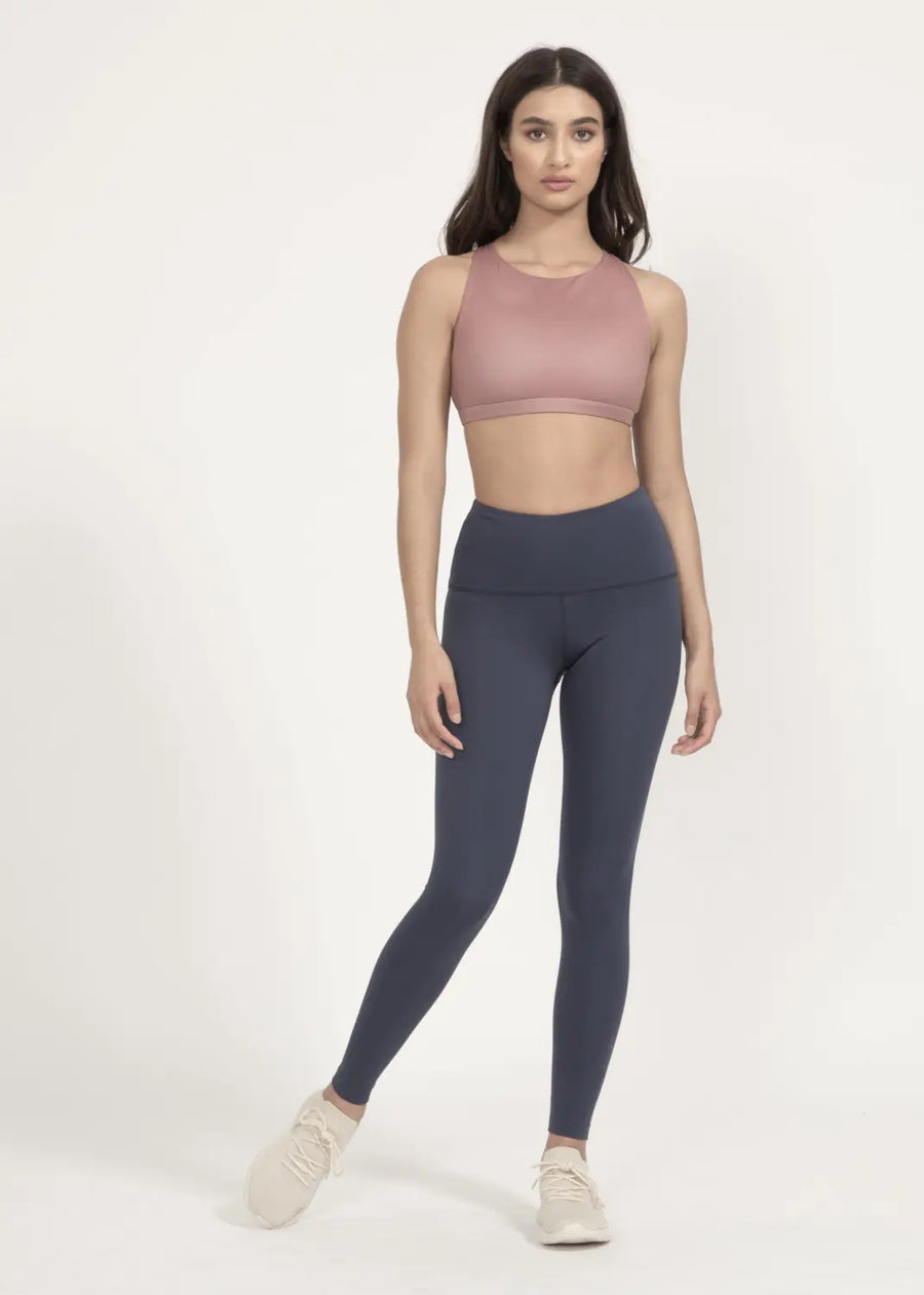 High-Rise Leggings in Midnight blue - boochen eco-conscious surfwear