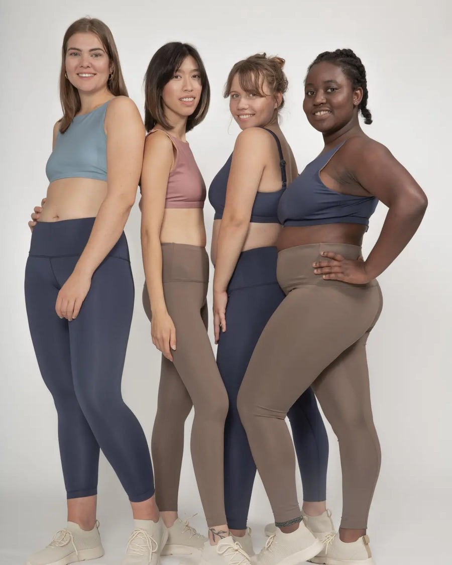 High-Rise Leggings in Mocha - boochen eco-conscious surfwear